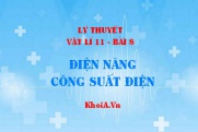 Công thức tính công, công suất của nguồn điện, Công thức định luật Jun-len-xơ, Điện năng tiêu thụ, công suất điện - Vật lý 11 bài 8